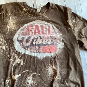 Fall vibes leopard tee